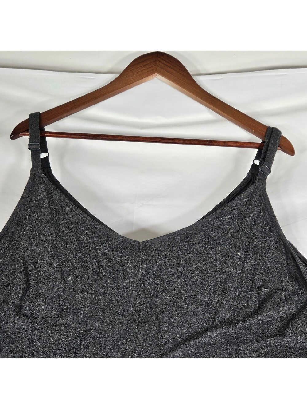 Torrid Super Soft Knit Romper Womens 5 Gray Wide Leg Sleeveless Plus Size - Picture 4 of 6